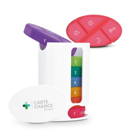 Pilulier Hebdomadaire Coulissant Pratique