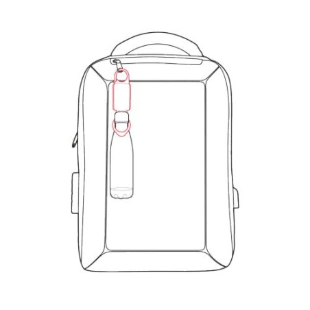 Lampe de sécurité lumineuse à clipser et porte-bouteille pas cher accessoire événementiel unique