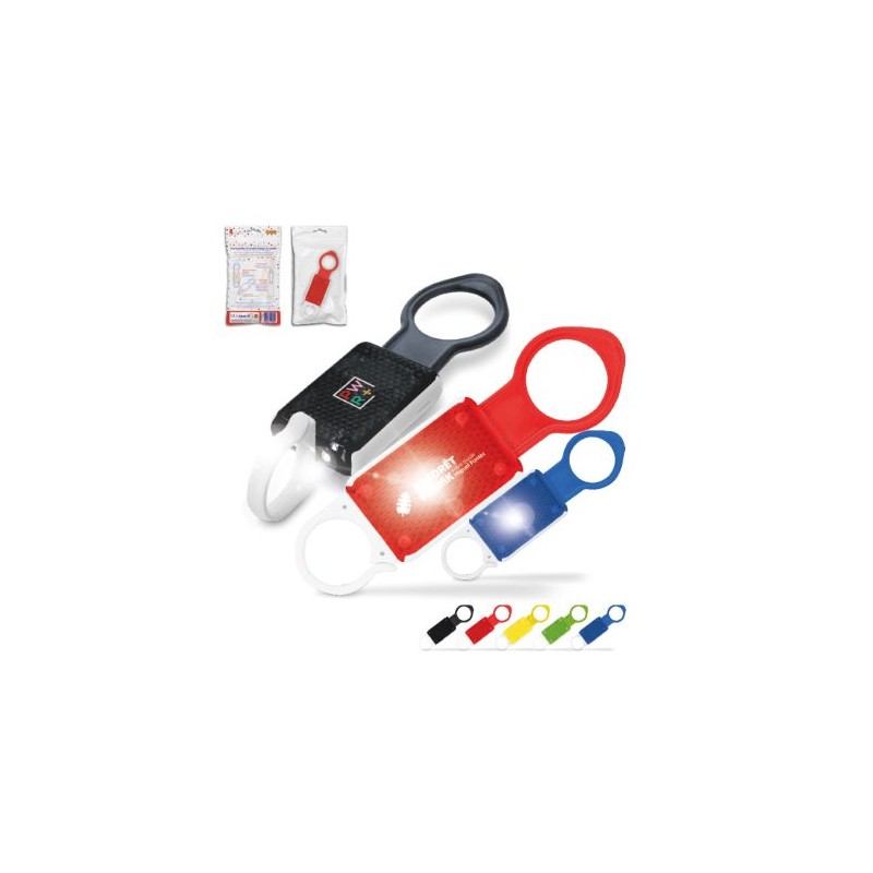 Porte-bouteille lumineux avec sécurité