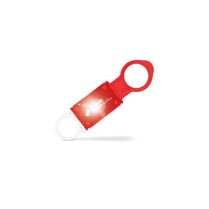 Lampe de sécurité lumineuse à clipser et porte-bouteille pas cher goodies publicitaire durable