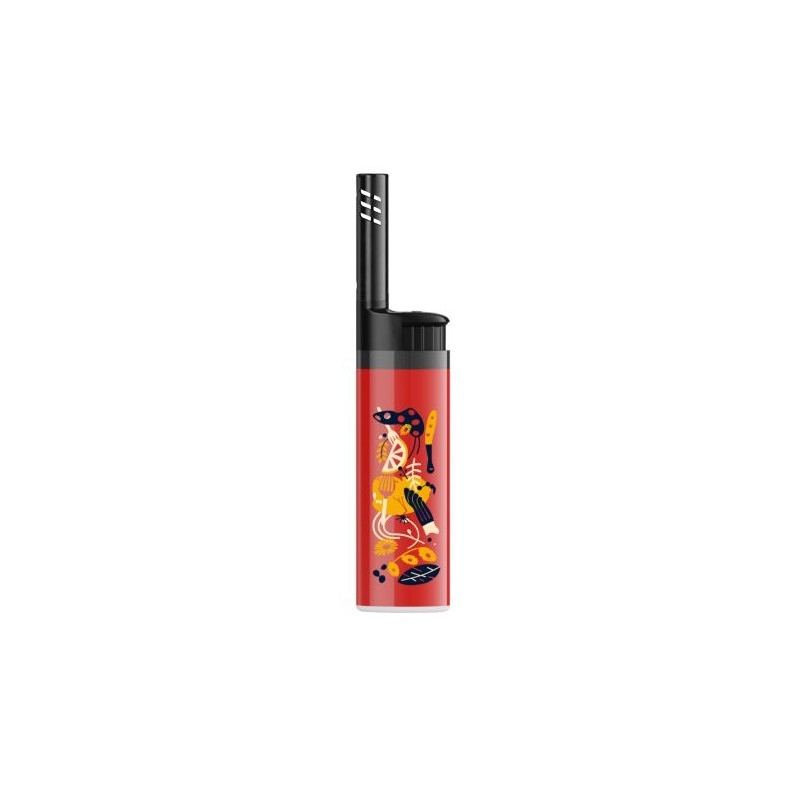 Briquet personnalisé  EZ Reach™ BIC® pas cher Matières : métal Couleurs : rouge marquage couleur éclatante