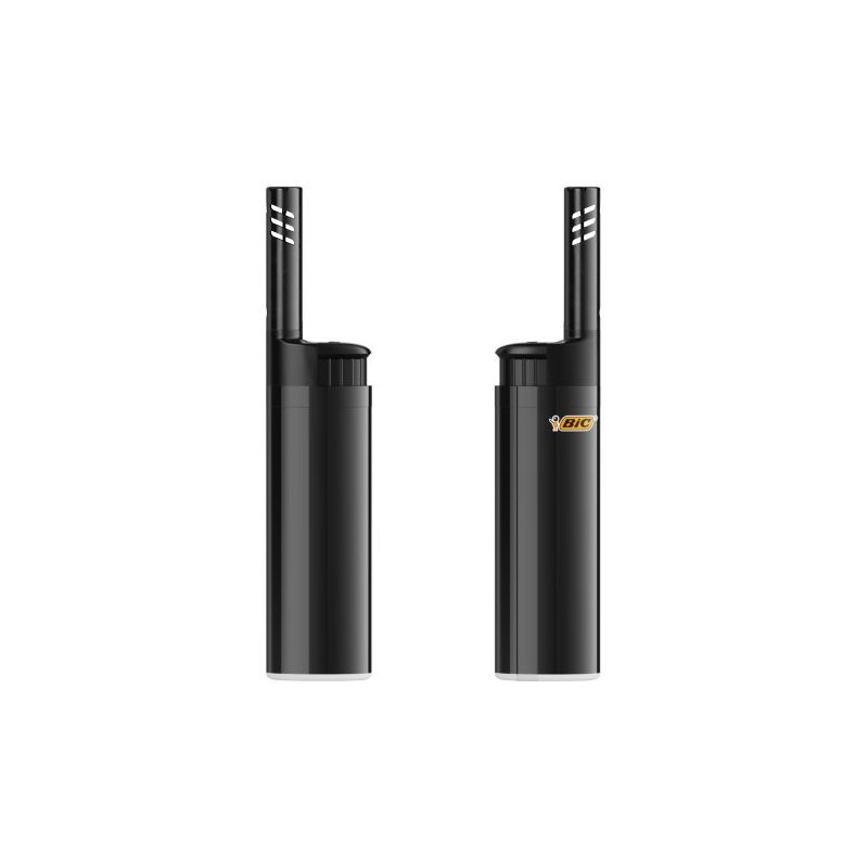 Briquet personnalisé  EZ Reach™ BIC® pas cher Matières : métal Couleurs : noir accessoire événementiel unique