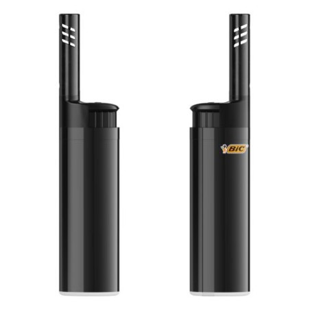 Briquet personnalisé  EZ Reach™ BIC® pas cher Matières : métal Couleurs : noir accessoire événementiel unique