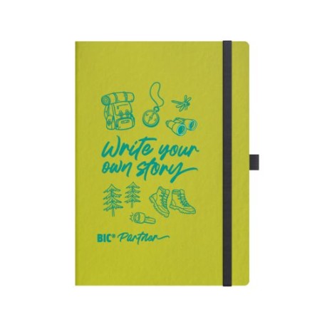 Carnet A5 personnalisé publicitaire  FruitCover BIC® Partner Matières : papier Couleurs : naturel nombre de pages : 144 pages