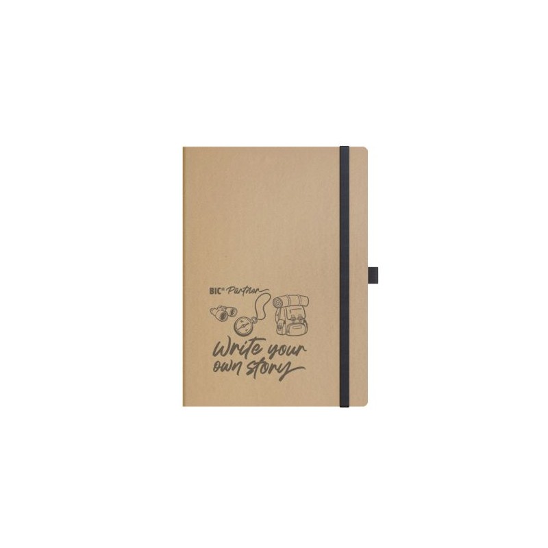 Carnet A5 personnalisé publicitaire  FruitCover BIC® Partner Matières : papier Couleurs : naturel nombre de pages : 144 pages ma