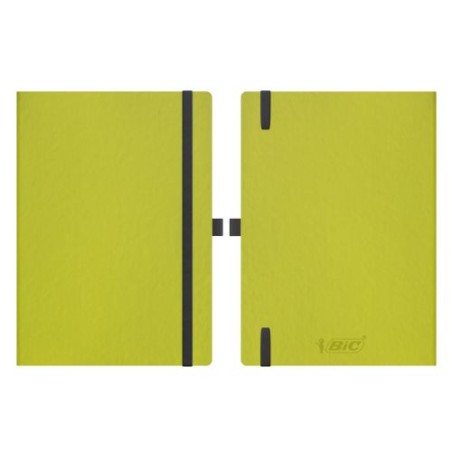 Carnet A5 personnalisé publicitaire  FruitCover BIC® Partner Matières : papier Couleurs : vert pomme nombre de pages : 144 pages