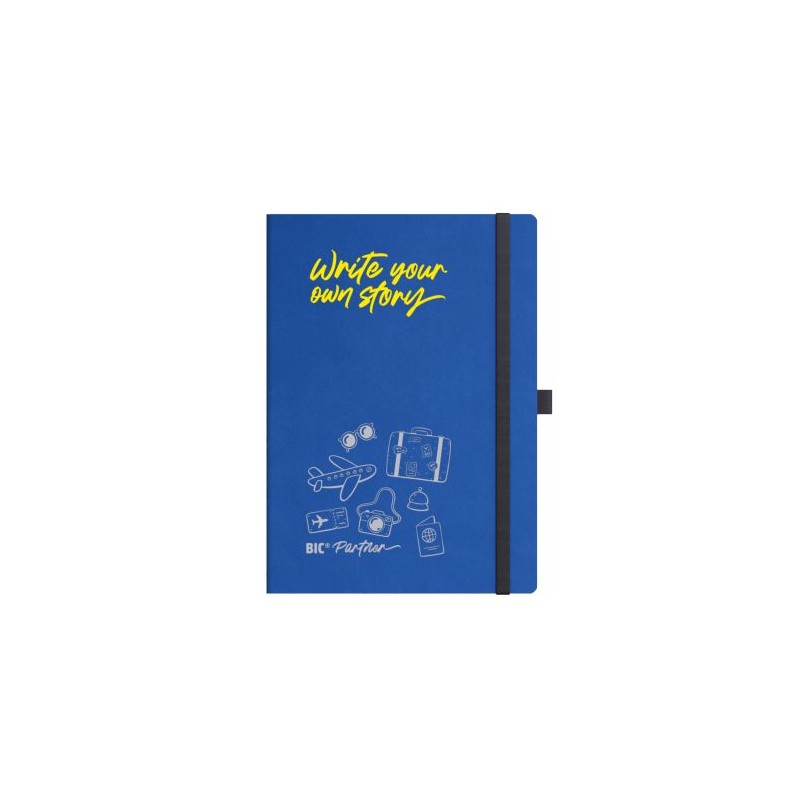 Carnet A5 personnalisé  Flex Cover BIC® Partner pas cher Matières : papier Couleurs : rouge nombre de pages : 144 pages cadeau e