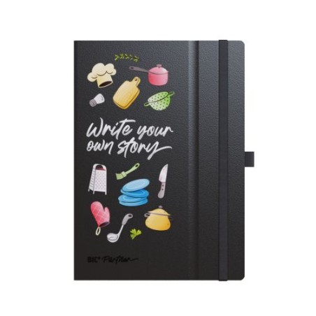Carnet A5 personnalisé Hard Cover  BIC® Partner Matières : papier Couleurs : blanc nombre de pages : 144 pages cadeau entreprise