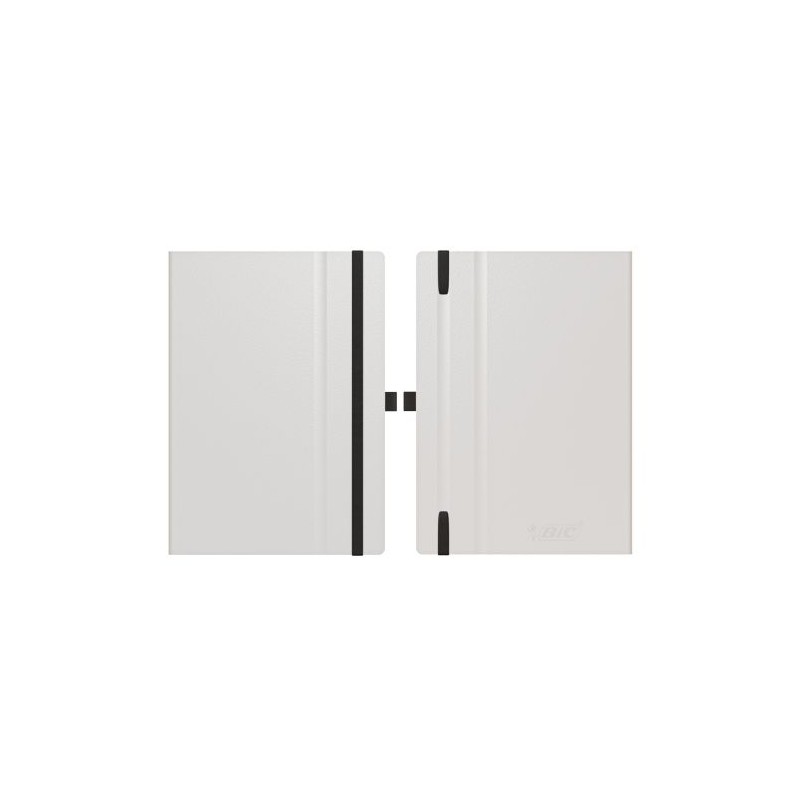 Carnet A5 personnalisé Hard Cover  BIC® Partner Matières : papier Couleurs : blanc nombre de pages : 144 pages impression logo h