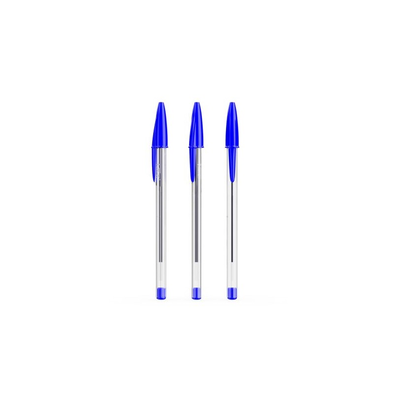 Stylo à bille personnalisée pas cher BIC® Cristal® Expression Matières : plastique Couleurs : bleu livraison express 24h 48h