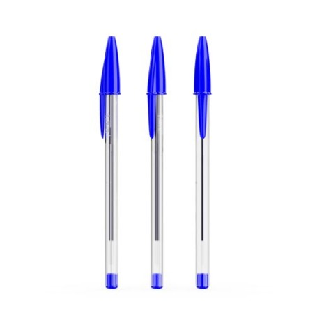 Stylo à bille personnalisée pas cher BIC® Cristal® Expression Matières : plastique Couleurs : bleu livraison express 24h 48h