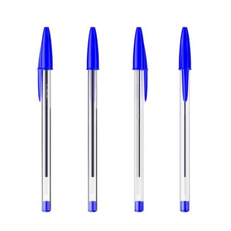 Stylo à bille personnalisée pas cher BIC® Cristal® Expression Matières : plastique Couleurs : bleu accessoire événementiel uniqu