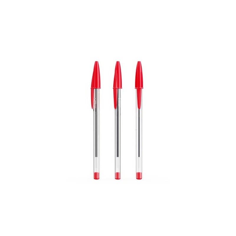 Stylo à bille personnalisée pas cher BIC® Cristal® Expression Matières : plastique Couleurs : rouge cadeau collaborateur premium