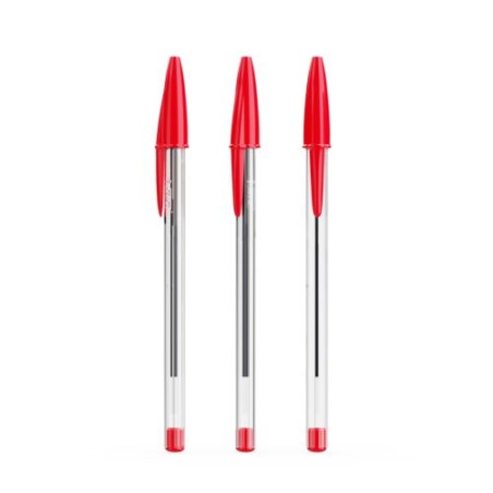 Stylo à bille personnalisée pas cher BIC® Cristal® Expression Matières : plastique Couleurs : rouge cadeau collaborateur premium