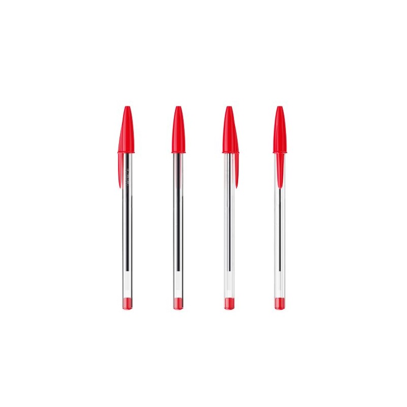 Stylo à bille personnalisée pas cher BIC® Cristal® Expression Matières : plastique Couleurs : rouge objet publicitaire robuste