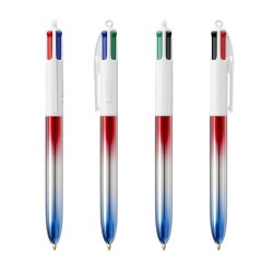 Stylo Éco-responsable 4 Couleurs® Personnalisé - BIC® Flags Collection Matières : plastique Couleurs : bleu 2