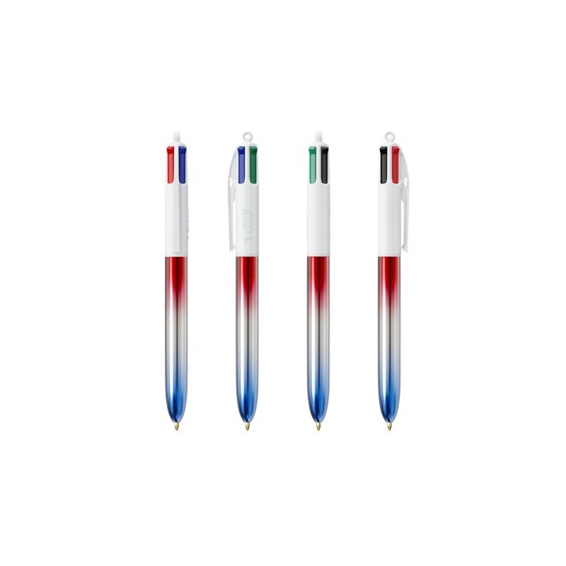 Stylo Éco-responsable 4 Couleurs® Personnalisé - BIC® Flags Collection Matières : plastique Couleurs : bleu objet promotionnel é