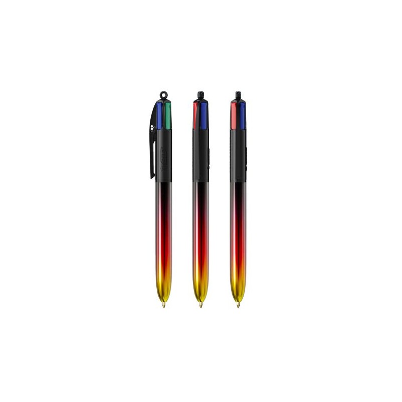 Stylo Éco-responsable 4 Couleurs® Personnalisé - BIC® Flags Collection Matières : plastique Couleurs : jaune marquage couleur éc