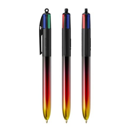 Stylo Éco-responsable 4 Couleurs® Personnalisé - BIC® Flags Collection Matières : plastique Couleurs : jaune marquage couleur éc