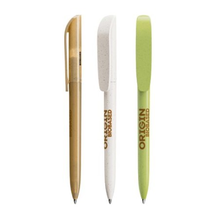 Stylo Éco-responsable Personnalisé Super Clip Origin BIC® pas cher Couleurs : vert herbe cadeau affaires élégant