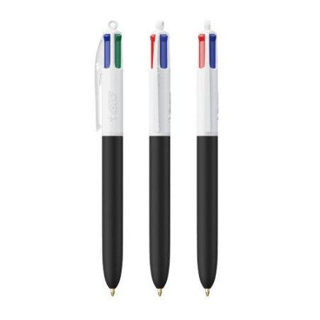 Stylo Éco-responsable Personnalisé 4 Couleurs Soft BIC® Matières : plastique Couleurs : blanc cadeau client original
