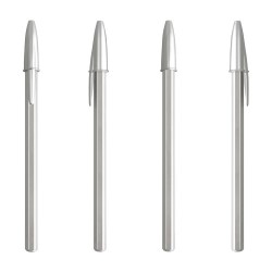 Stylo bille personnalisé durable BIC® Cristal® Re New Matières : métal Couleurs : métal 2