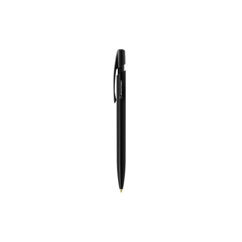 Stylo bille personnalisé antimicrobien  BIC® Media Clic BGUARD™ Matières : plastique Couleurs : noir cadeau collaborateur premiu
