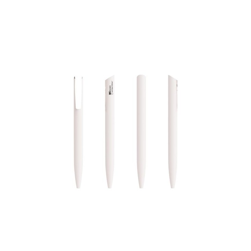 Stylo Antibactérien Éco-responsable Personnalisé BIC® Media Clic BIO Based BGUARD™ Matières : plastique Couleurs : blanc cadeau 