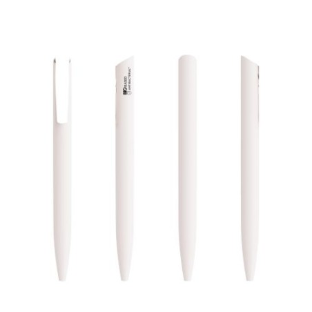 Stylo Antibactérien Éco-responsable Personnalisé BIC® Media Clic BIO Based BGUARD™ Matières : plastique Couleurs : blanc cadeau 