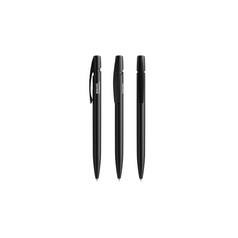 Stylo Antibactérien Éco-responsable Personnalisé BIC® Media Clic BIO Based BGUARD™ Matières : plastique Couleurs : noir marquage