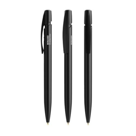 Stylo Antibactérien Éco-responsable Personnalisé BIC® Media Clic BIO Based BGUARD™ Matières : plastique Couleurs : noir marquage