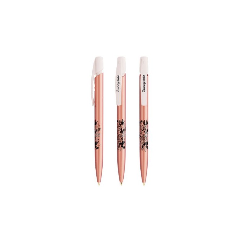 Stylo Personnalisé Publicitaire Glacé BIC® Media Clic Matières : plastique Couleurs : argenté glacé
