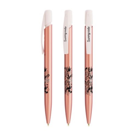 Stylo Personnalisé Publicitaire Glacé BIC® Media Clic Matières : plastique Couleurs : argenté glacé