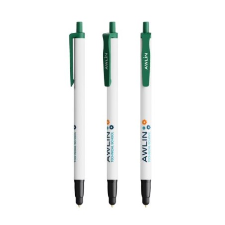 Stylo à bille  personnalisé Clic Stic Ecolutions® BIC® - 12 pièces Couleurs : noir