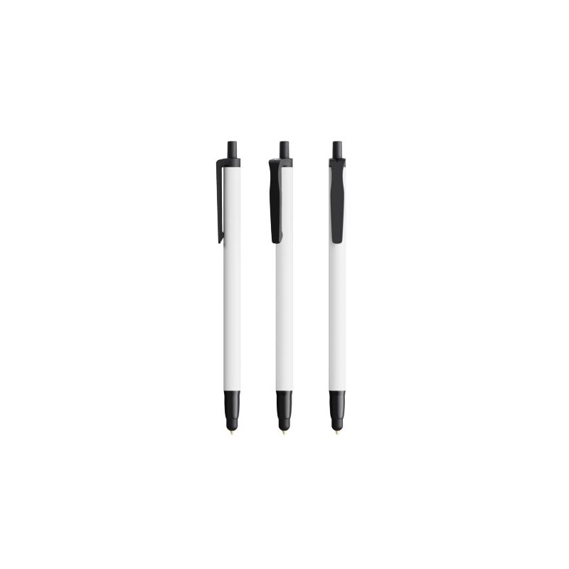 Stylo à bille  personnalisé Clic Stic Ecolutions® BIC® - 12 pièces Couleurs : noir cadeau collaborateur premium