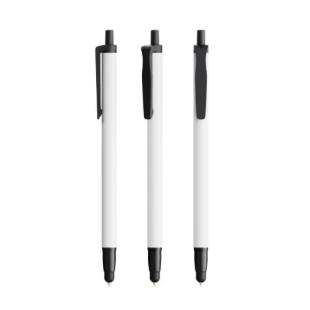 Stylo à bille  personnalisé Clic Stic Ecolutions® BIC® - 12 pièces Couleurs : noir cadeau collaborateur premium