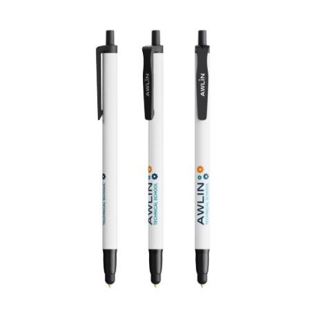 Stylo à bille  personnalisé Clic Stic Ecolutions® BIC® - 12 pièces Couleurs : noir accessoire événementiel unique