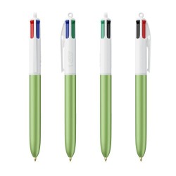 Stylo personnalisé 4 couleurs glacé avec lanyard BIC® pas cher Matières : plastique Couleurs : blanc 2