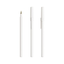 Cadeau Antibactérien Personnalisé Tour de Cou BIC® Round Stic® BGUARD™ Matières : plastique Couleurs : blanc 2