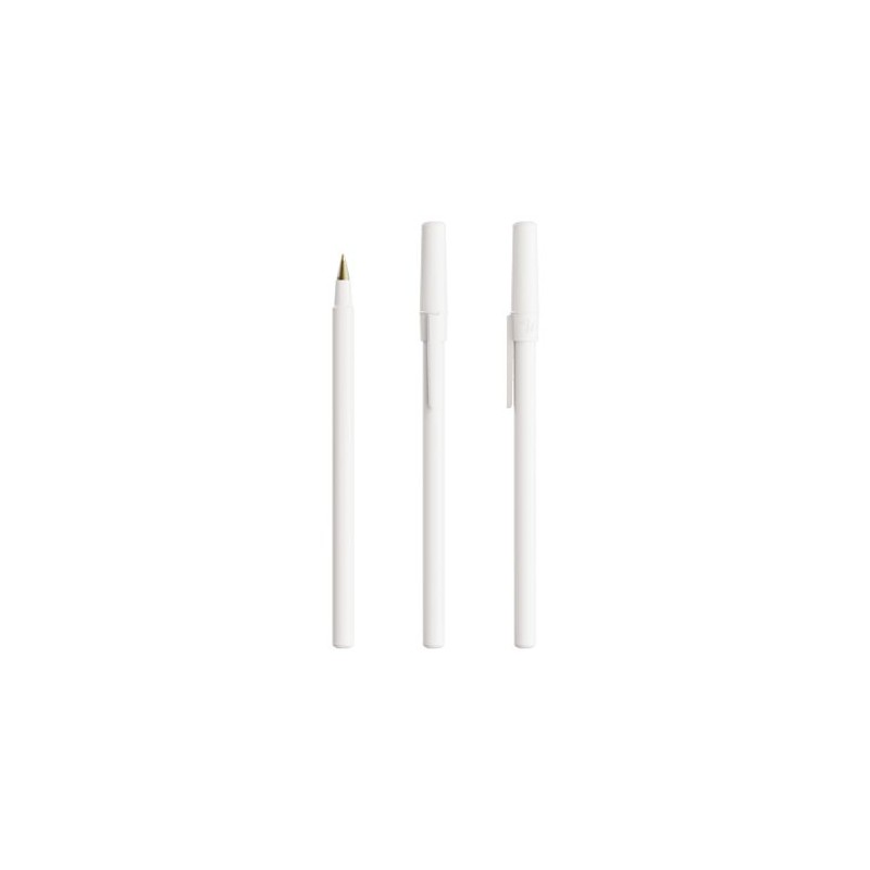 Cadeau Antibactérien Personnalisé Tour de Cou BIC® Round Stic® BGUARD™ Matières : plastique Couleurs : blanc personnalisable ave
