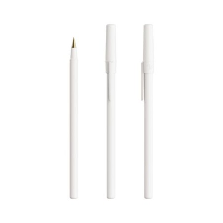 Cadeau Antibactérien Personnalisé Tour de Cou BIC® Round Stic® BGUARD™ Matières : plastique Couleurs : blanc personnalisable ave