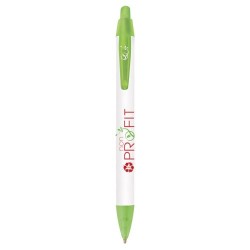 Stylo Bille Éco-responsable Personnalisé Wide Body™ Ecolutions® BIC® Couleurs : blanc