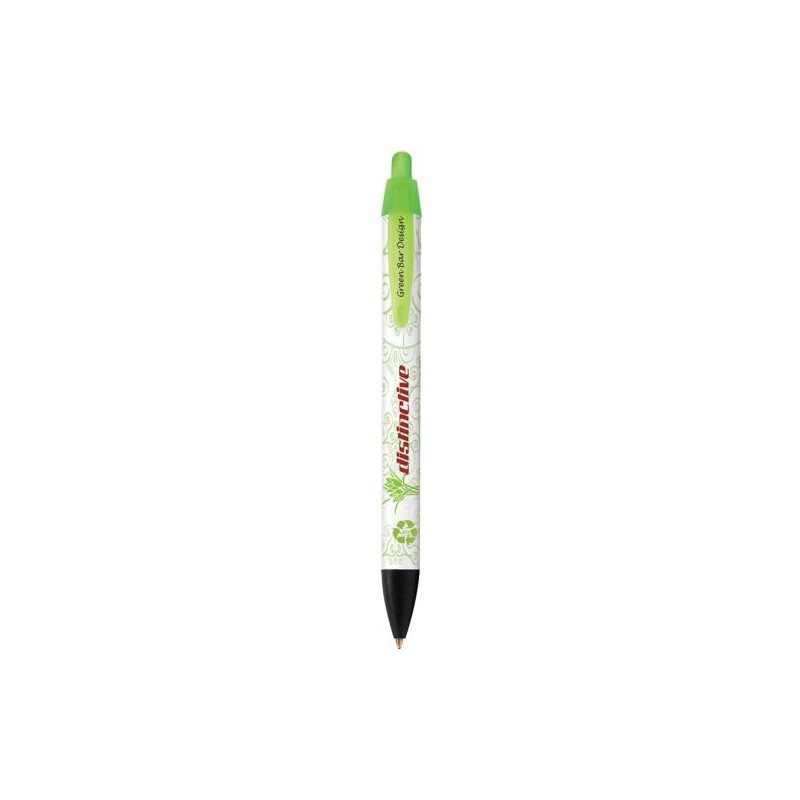 Stylo Bille Éco-responsable Personnalisé Wide Body™ Ecolutions® BIC® Couleurs : blanc impression haute définition