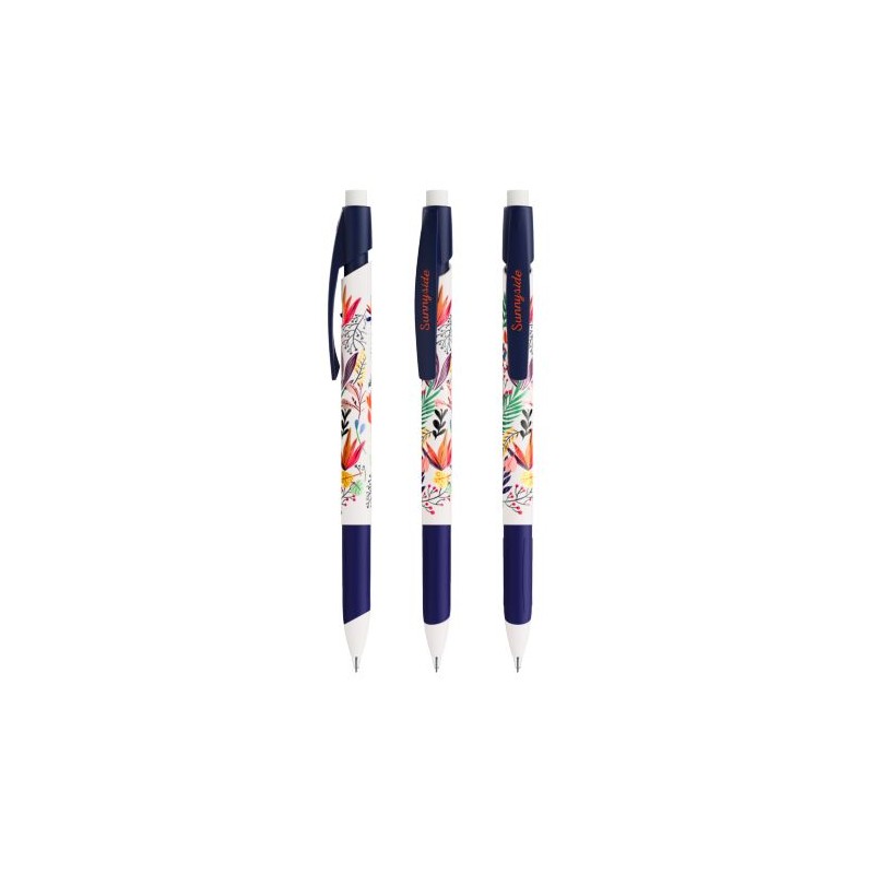 Porte-mine  personnalisé Media Clic Grip BIC® Couleurs : blanc impression logo haute qualité