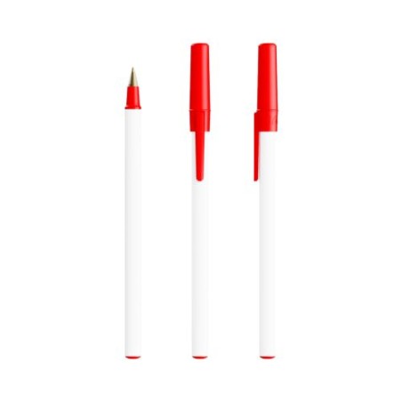 Stylo Bille Éco-responsable Personnalisé Round Stic® BIC® Couleurs : blanc accessoire événementiel unique