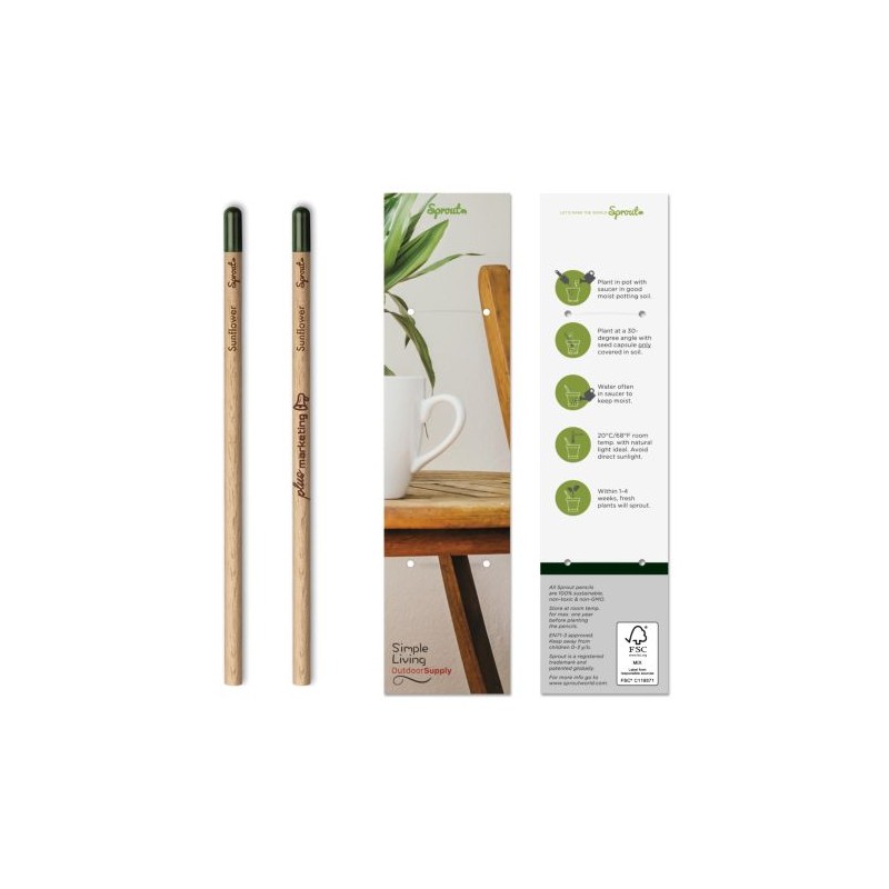 Crayon Éco-responsable et Personnalisé - Sprout™ Matières : bois personnalisation rapide en France