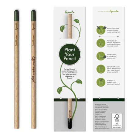 Crayon Éco-responsable et Personnalisé - Sprout™ Matières : bois impression haute définition