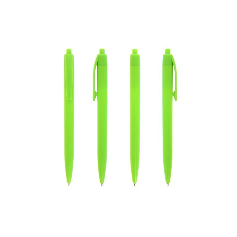 Stylo Personnalisé Écriture de Qualité à Prix Mini Basic Matières : plastique Couleurs : vert citron objet promo petit budget