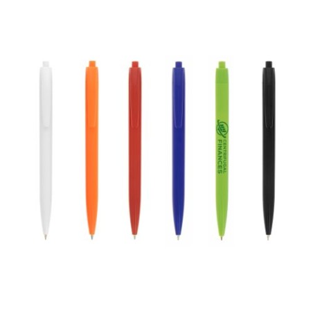 Stylo Personnalisé Écriture de Qualité à Prix Mini Basic Matières : plastique Couleurs : orange impression haute définition