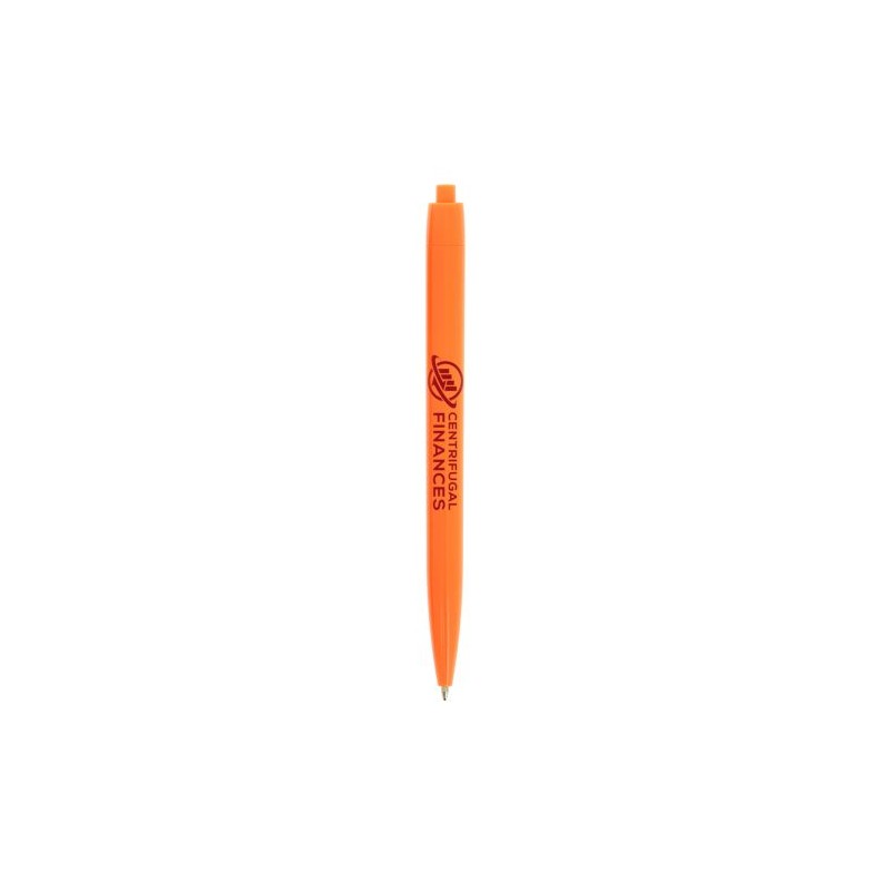 Stylo Personnalisé Écriture de Qualité à Prix Mini Basic Matières : plastique Couleurs : orange marquage couleur éclatante